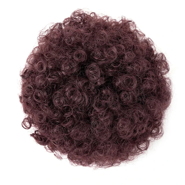 Synthetic 6 inch Drawstring Ponytail Natural Hair Extension Hairpiece