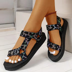 Women Fashion Gladiator Style Strap Slip On Sandals Outdoor Casual Slides Footwear