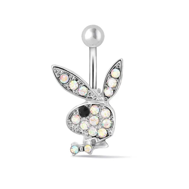14G Stainless Steel 1Pcs Cartoon Bunny Belly Button piercing Fashion Navel Accessory
