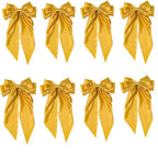 8 Pcs Trending Womans Oversized Bowknot Classy Hair Bow Solid Color Hair Clip Trendy Accessory
