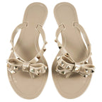 Trending Summer Jelly Slides Womans Bow Tie Fashion Sandals Flip Flop Shoes
