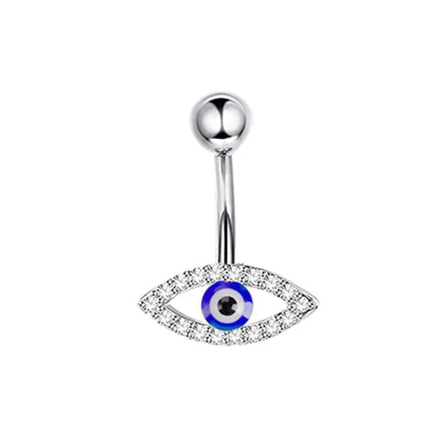 Pink Boho Navel Steel Belly Ring Piercing Jewelry Trending Style Graphic Y2k Accessory