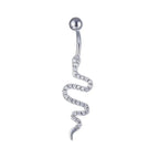 Pink Boho Navel Steel Belly Ring Piercing Jewelry Trending Style Graphic Y2k Accessory