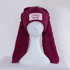 Lover Cat Ear Knitted Beanie Hat Y2K Skull Trending Bunny Ears Kpop Warm Fashion Cap
