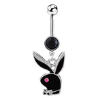 14G Stainless Steel 1Pcs Cartoon Bunny Belly Button piercing Fashion Navel Accessory
