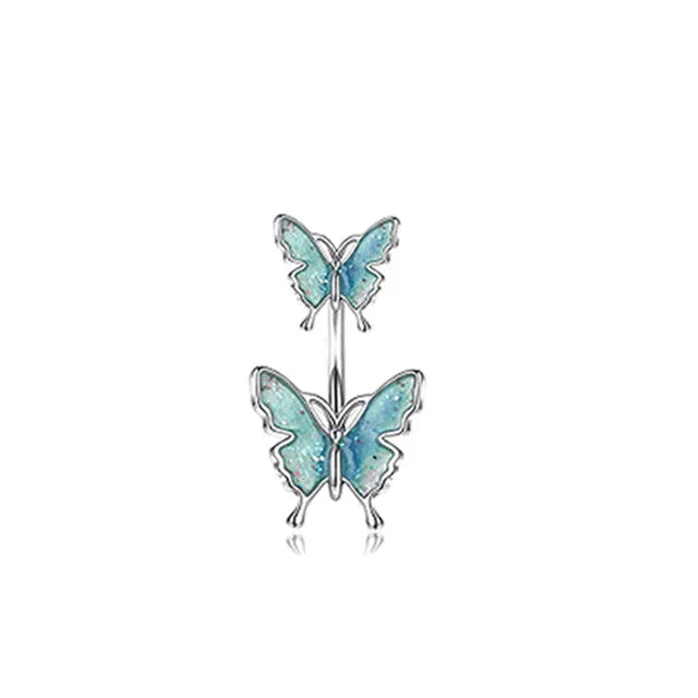 Pink Boho Navel Steel Belly Ring Piercing Jewelry Trending Style Graphic Y2k Accessory