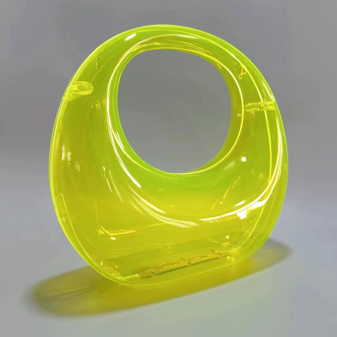 Womans Handbag Crossbody Clear Opaque Acrylic Clutch Crossbody Bag Accessory