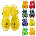 Summer Trending Fruit jelly Slides Fashion Pool Beach Strap Flip Flop Outdoor Non-slip Buckle Sandals