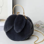 Plush Bunny Rabbit Ear Crossbody Purse Cute Girly Shoulder Handbag For girls