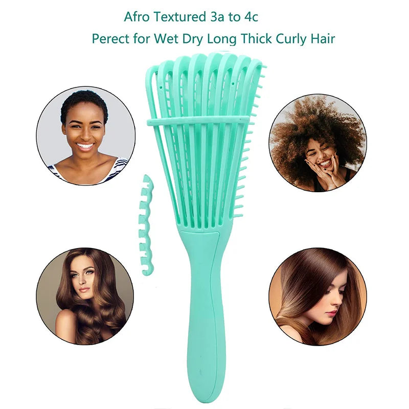 Scalp Massage Detangling Brush Curly Hair Styling Tool Wet Hair Kinky Curl Hairdressing  Brush