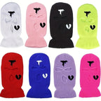 Balaclava Ski Mask Skully Broken Heart Hat Design Cap Beanie Knitted Face Cover
