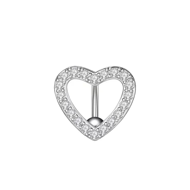 Pink Boho Navel Steel Belly Ring Piercing Jewelry Trending Style Graphic Y2k Accessory