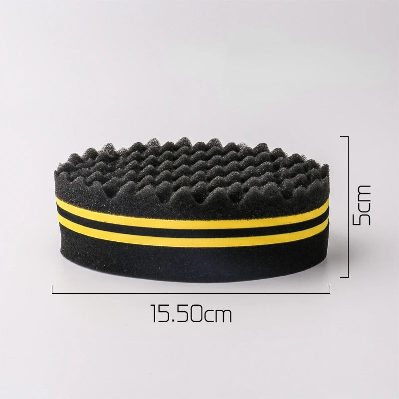 Mens Magic Hair Sponge Double Sided Twist Brush Afro Curl Hair brush Style Maker