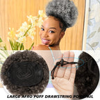 Synthetic 6 inch Drawstring Ponytail Natural Hair Extension Hairpiece