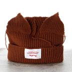 Lover Cat Ear Knitted Beanie Hat Y2K Skull Trending Bunny Ears Kpop Warm Fashion Cap