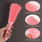 5 Pcs Detangling Hair set Mist Bottle Brush Comb Professional Natural Hair Tools