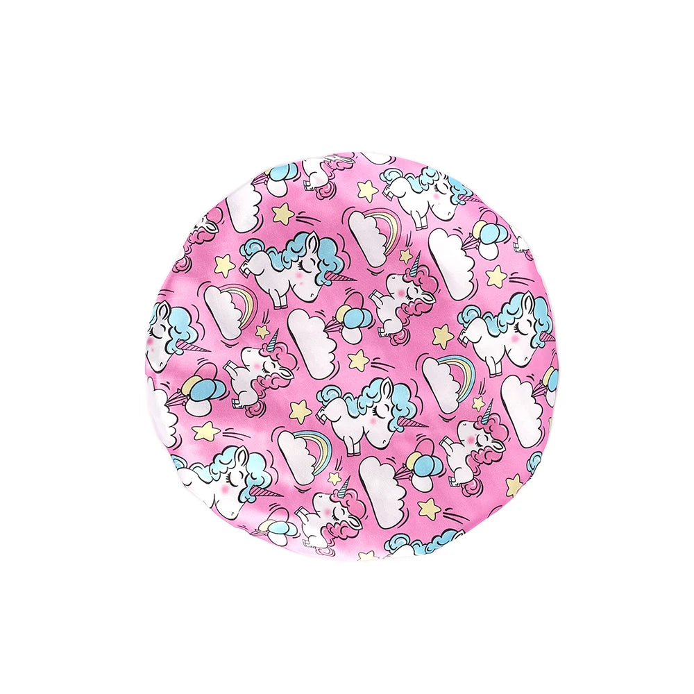 Children Baby Bonnet Sleeping Night Cap Hair protection Baby Girl Unicorn Hair Cap