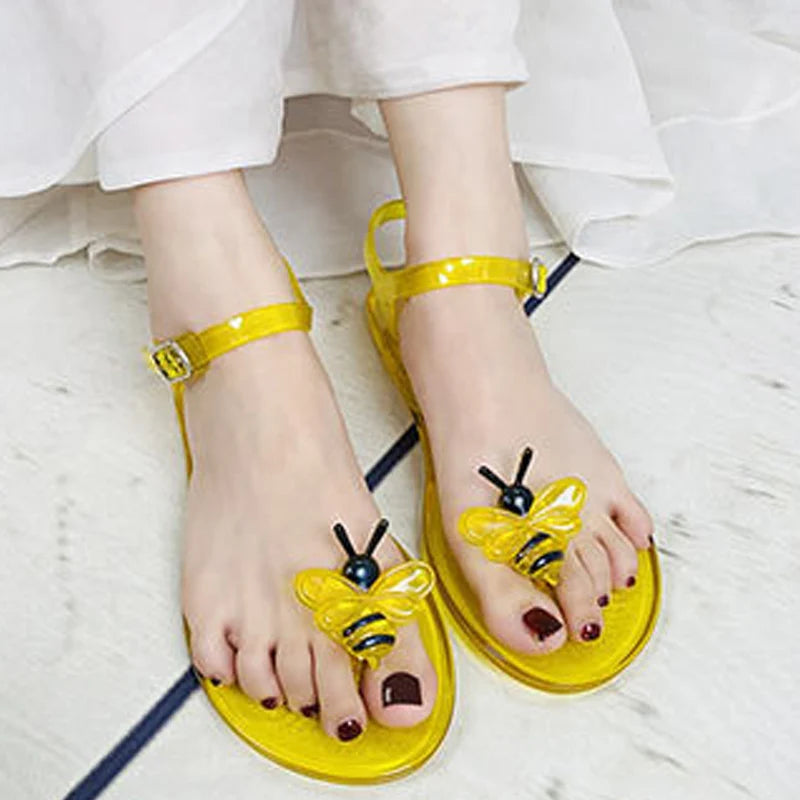 Summer Trending Fruit jelly Slides Fashion Pool Beach Strap Flip Flop Outdoor Non-slip Buckle Sandals