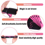 Reversible Adjustable Lace Band Wig Melt Band 1 Pcs 4Pcs Pink/Black Elastic Bow Tie Double Sided Hair Tie