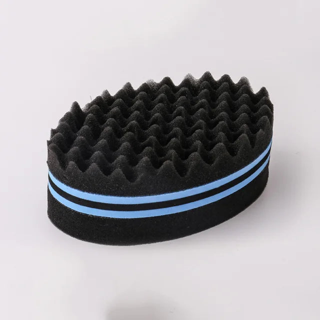 Mens Magic Hair Sponge Double Sided Twist Brush Afro Curl Hair brush Style Maker