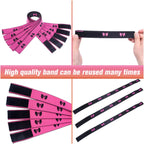 Reversible Adjustable Lace Band Wig Melt Band 1 Pcs 4Pcs Pink/Black Elastic Bow Tie Double Sided Hair Tie