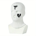 Balaclava Ski Mask Skully Broken Heart Hat Design Cap Beanie Knitted Face Cover