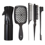 5 Pcs Detangling Hair set Mist Bottle Brush Comb Professional Natural Hair Tools
