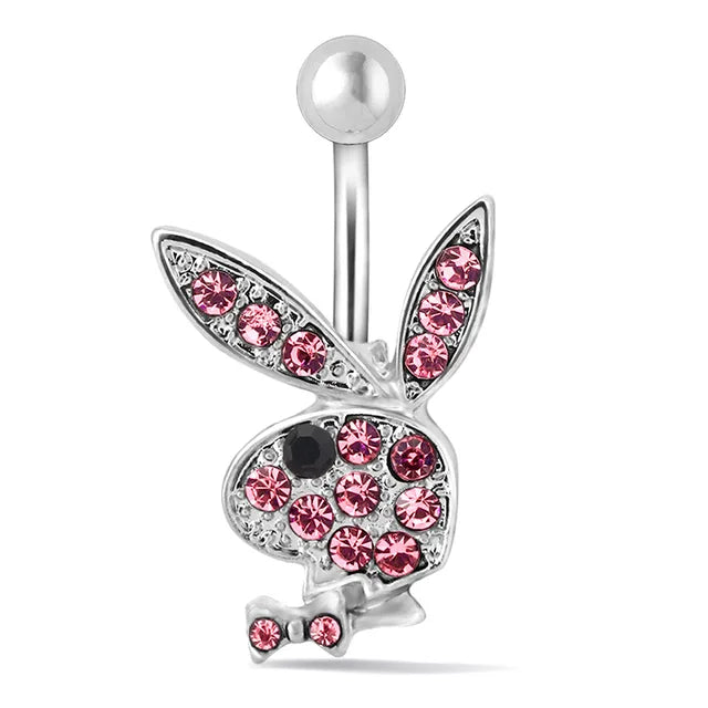 14G Stainless Steel 1Pcs Cartoon Bunny Belly Button piercing Fashion Navel Accessory