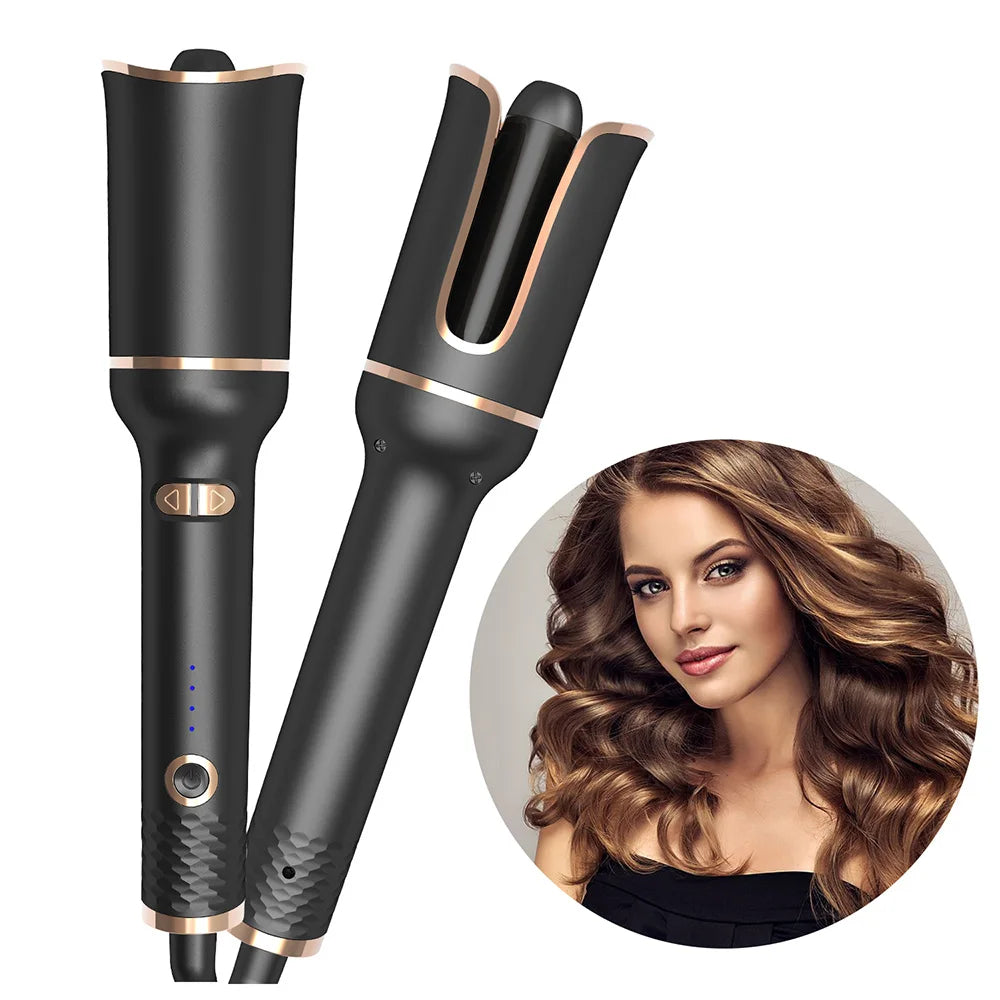 30MM Automatic Rotating Hair Curler Curling Iron Hair Wand Professional Auto Curling Rod