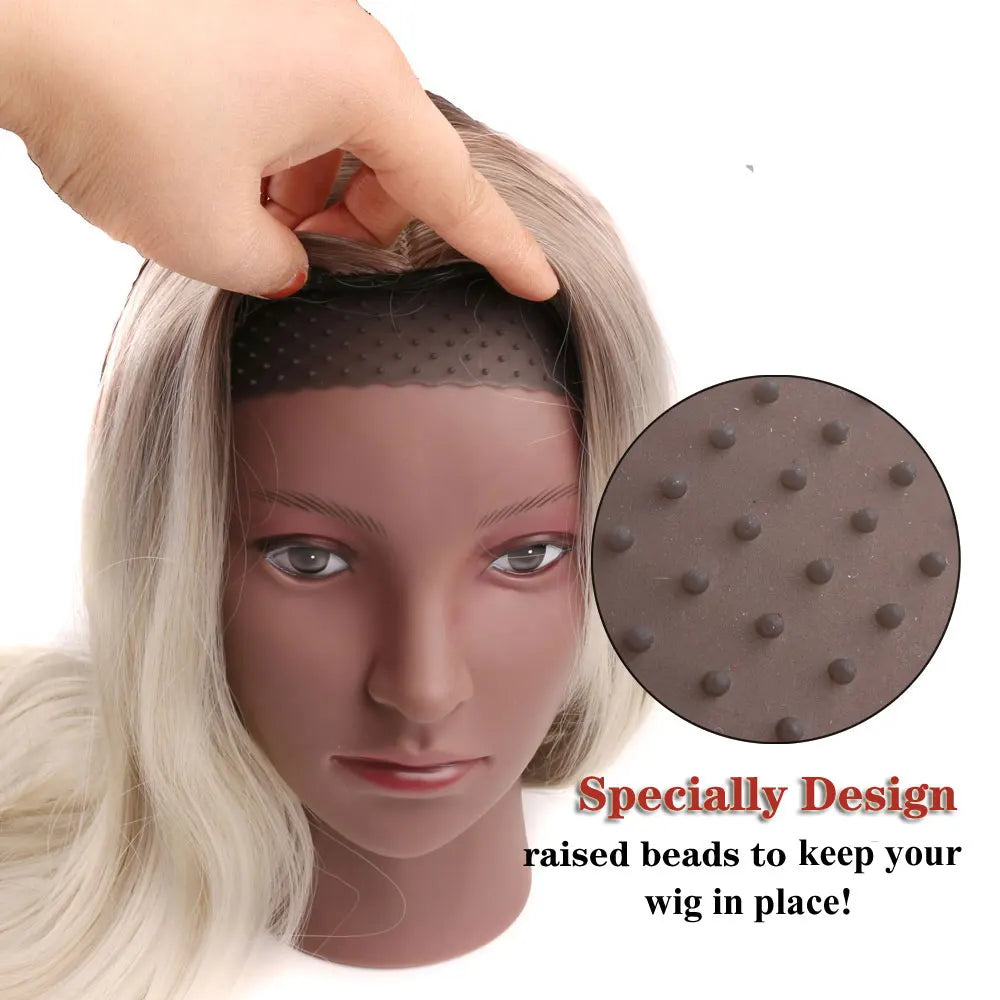 Silicone Non Slip Wig Grip Headband Grip 1/5 Pcs Transparent Anti-Slip Wig Band