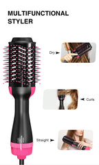 Drying Brush Hair Straightener Comb Electric One Straightening Dryer Hair Comb Tool