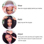 Silicone Non Slip Wig Grip Headband Grip 1/5 Pcs Transparent Anti-Slip Wig Band