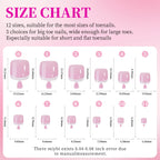 144 Pcs Set French Tip Press On Nails + Toenails DIY High Quality Set (144PCS) | Salon Look in Minutes