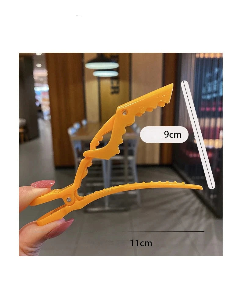 6 Pcs Alligator Hair Clip Salon Hair Accessory Solid Color Hair Pins Style