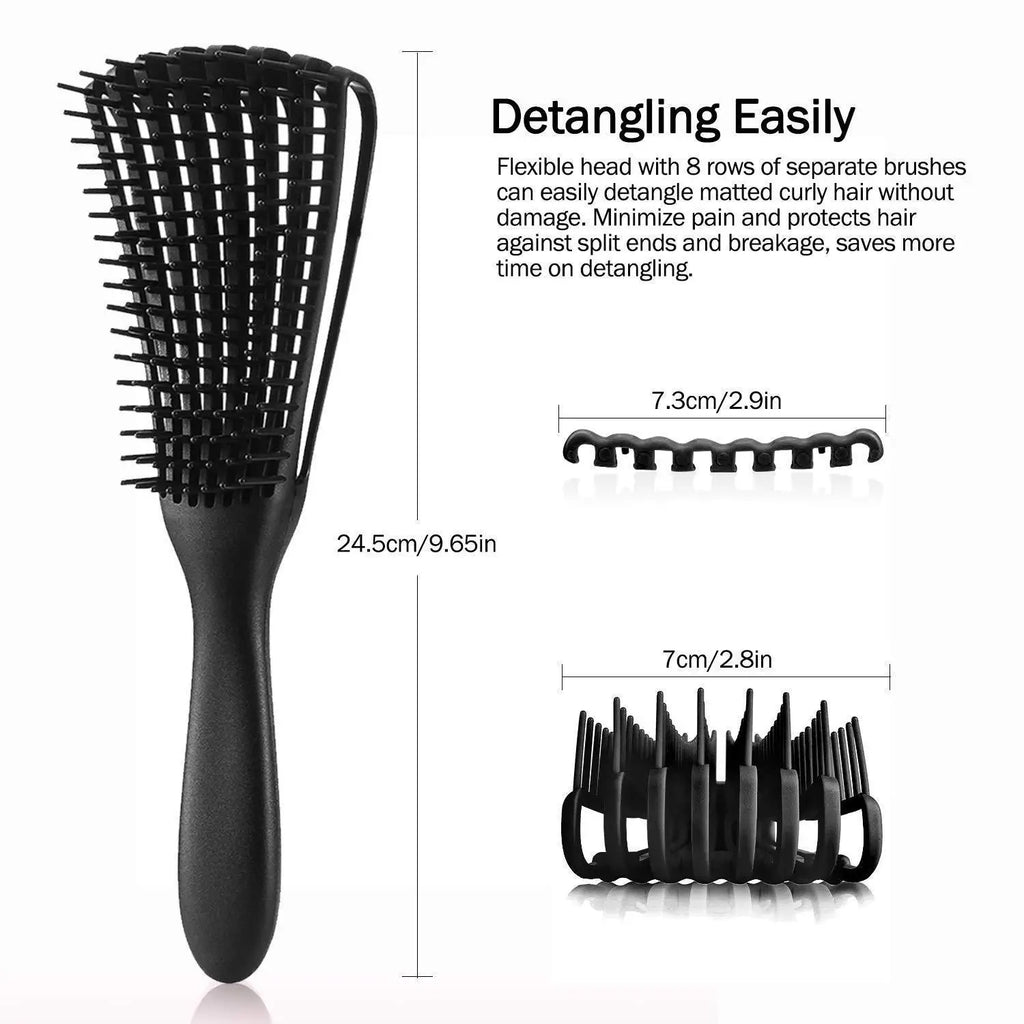Scalp Massage Detangling Brush Curly Hair Styling Tool Wet Hair Kinky Curl Hairdressing  Brush