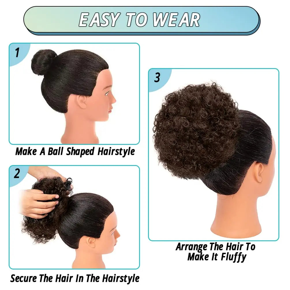 Synthetic 6 inch Drawstring Ponytail Natural Hair Extension Hairpiece