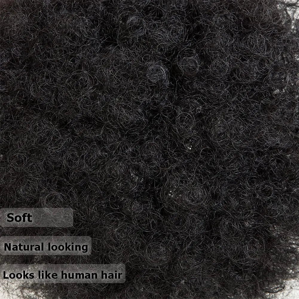 Synthetic 6 inch Drawstring Ponytail Natural Hair Extension Hairpiece