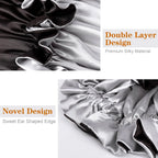 2 Pcs Reversible Double Sided Silky Bonnet Womans Kids Matching Bonnet Sleep Cap Set