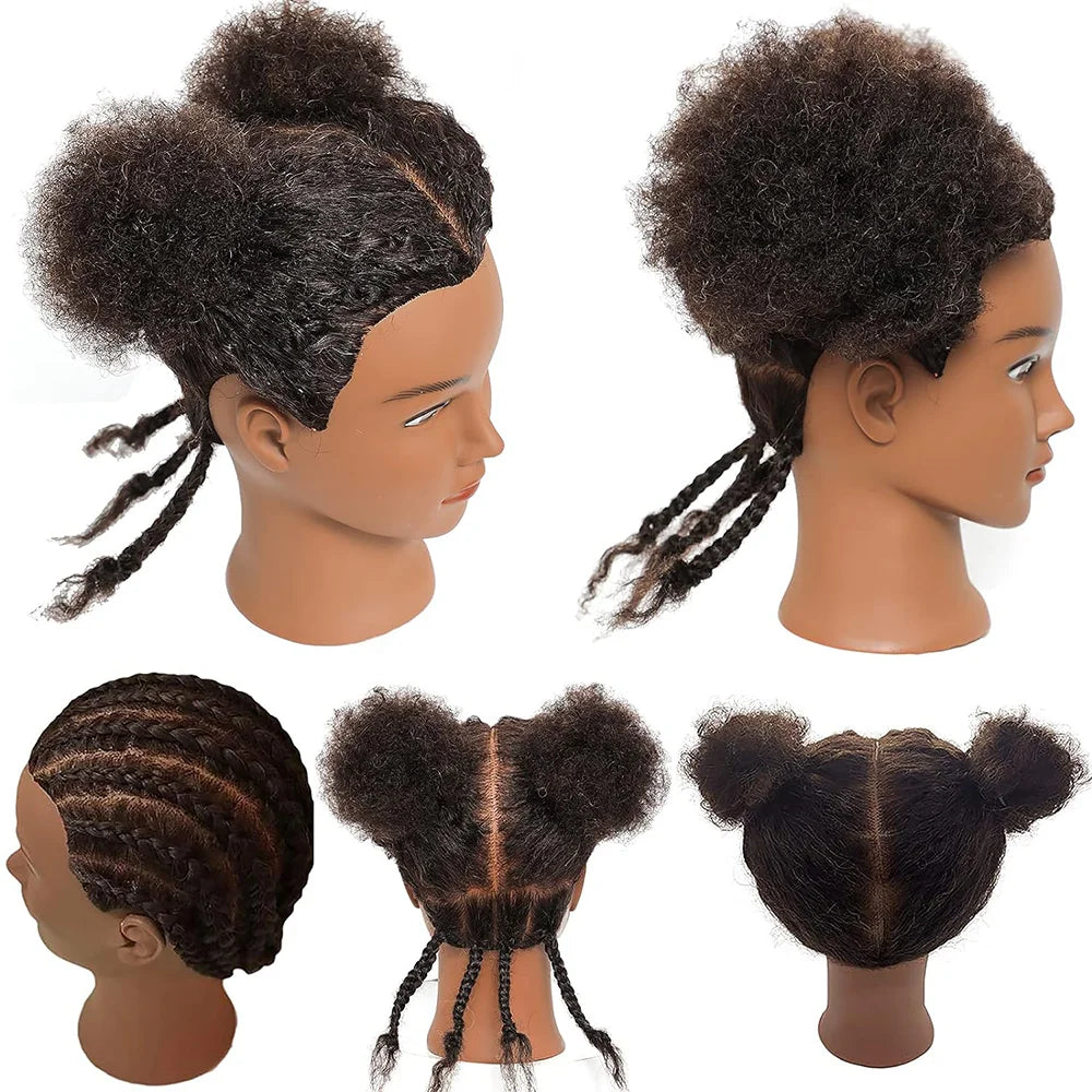 Afro Natural Hair Mannequin Styling Practice Bradding Hair Kit