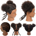 Afro Natural Hair Mannequin Styling Practice Bradding Hair Kit