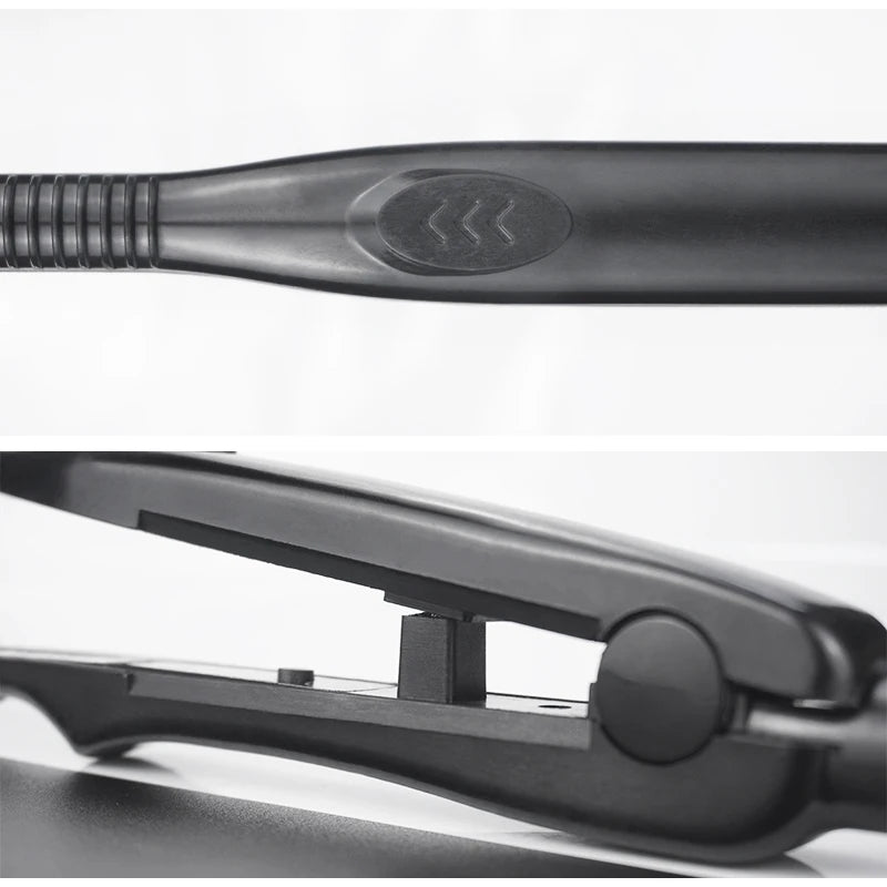 Pencil Hair Straightener Curler 2 In 1 Ceramic Flat Iron Short Hair Professional Straightener