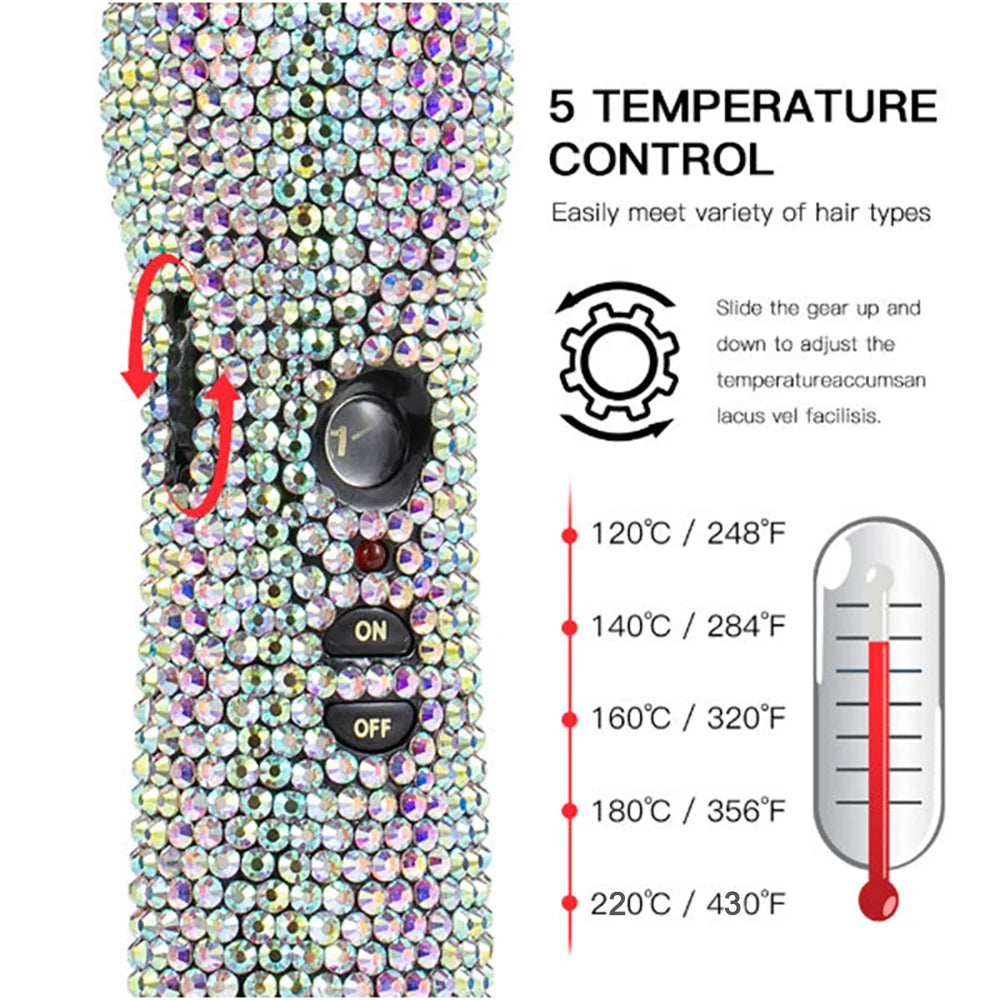 2pcs Titanium Hot Comb and Flat Iron Set  W / S