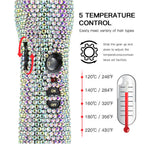 2pcs Titanium Hot Comb and Flat Iron Set  W / S