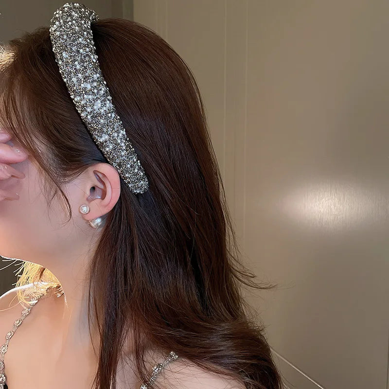 Rhinestone HairBand Woman Jewelry Fashion Trending Head Piece