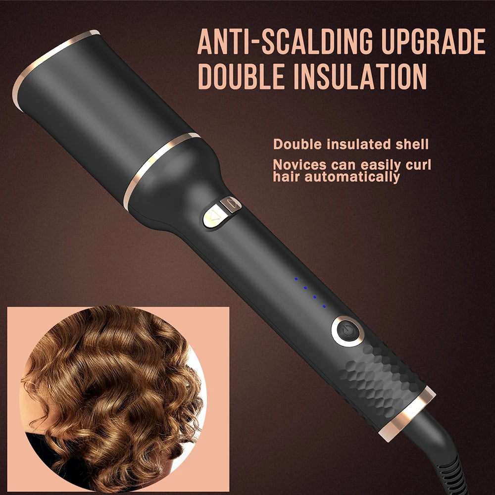 30MM Automatic Rotating Hair Curler Curling Iron Hair Wand Professional Auto Curling Rod