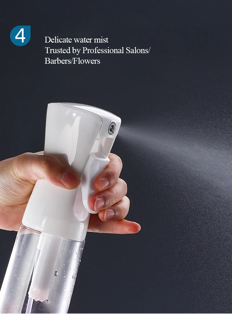 300ML Mist Hair Spray Bottle Colored, Styling Water Applicator Curly Hair Styling Tool