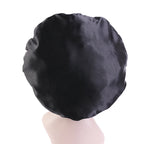 Stylish Rhinestone Pearl Woman’s Night Cap Breathable Fabric Accessory Bonnet