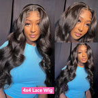 Body Wave Hd Lace Front Human Hair Pre plucked 180% Density Closure Wigs For Women