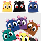 Colored Knitted Beanie Winter Warm Cartoon Design Head Warmer Hat