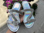 Woman’s Summer Sandals Beach Rhinestone Strap Ladies Fashion Slides Trending Fashion Shoes